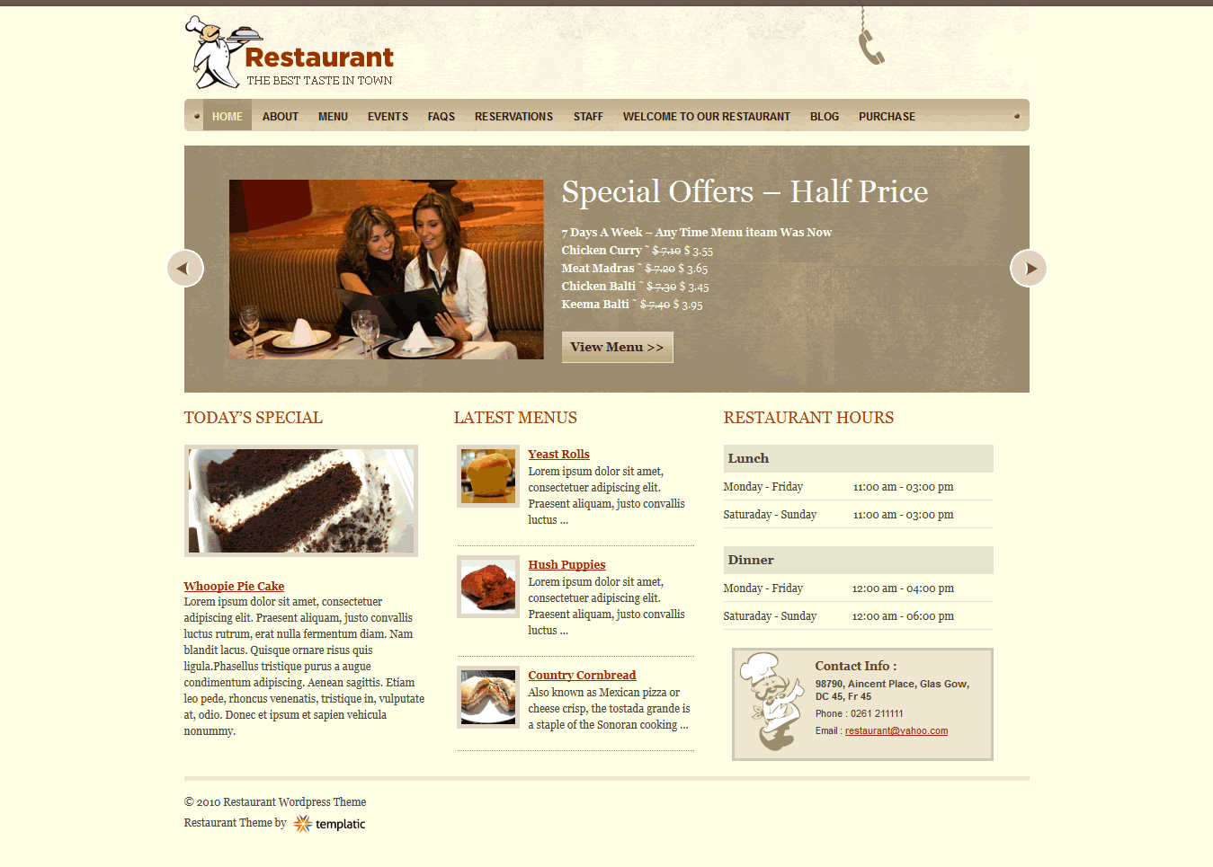 restaurant webseiten entwurf und herstellung